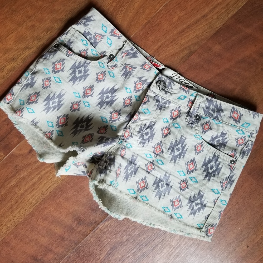 GRANE Aztec Print Shorts Size‎ 1